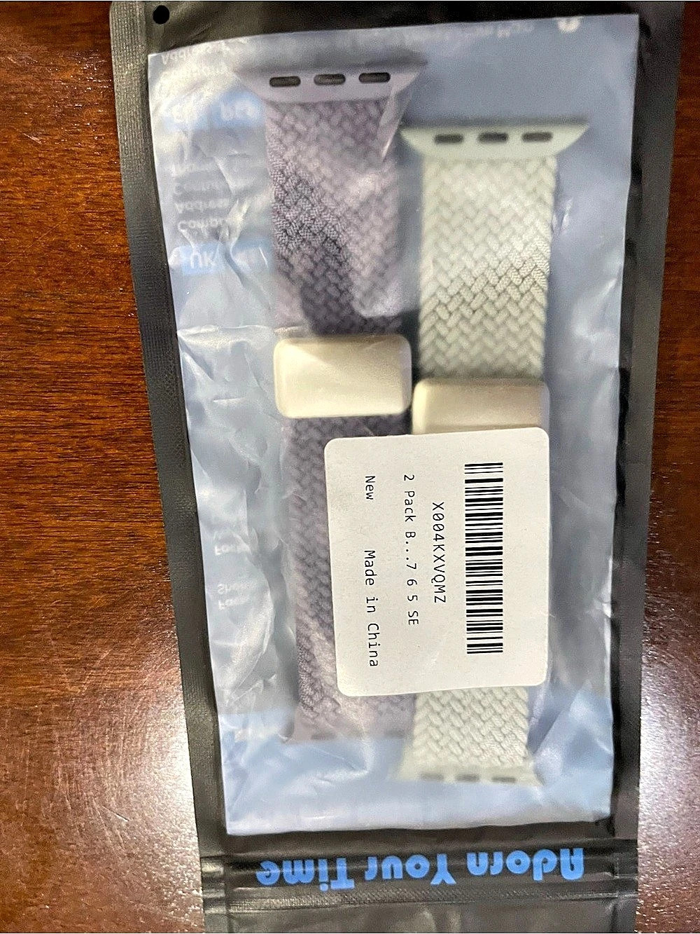 BuFitation Braided Magnetic Band Apple Watch Bands Green & blue GrayNWT